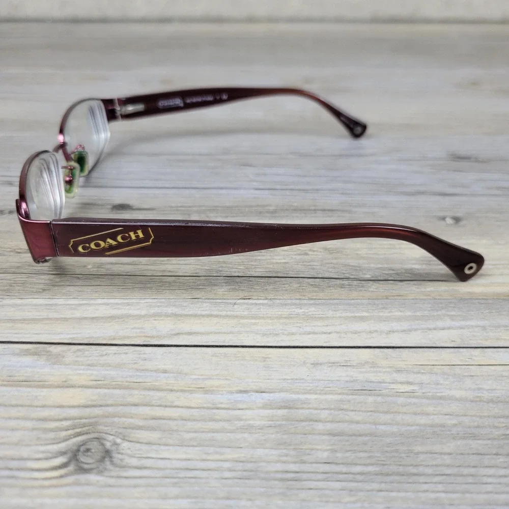 Coach Eyeglass Frames HC5019 Trista 9084 Satin Berry Rectangular Women 52-16-135